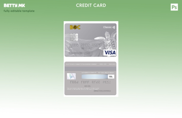 модерен стил на Шри Ланка BOC банка за виза класичен шаблон